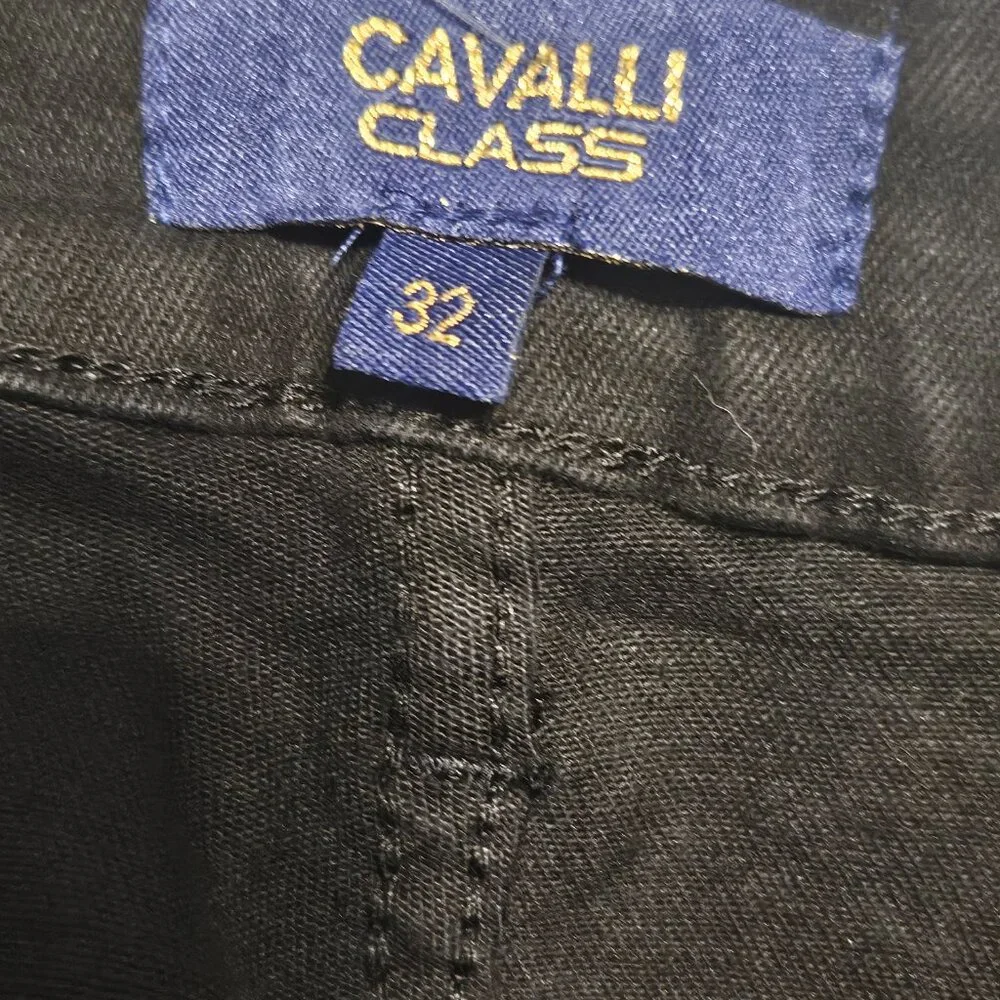 NWT Roberto Cavalli Distressed Jeans Mid Rise Size 32 - Picture 6 of 15